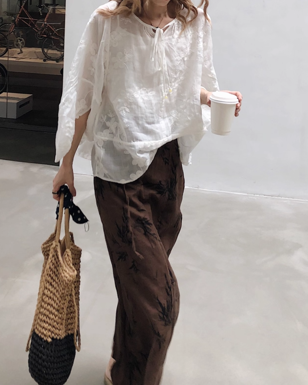 モダンレトロデザインラップスカート 2659