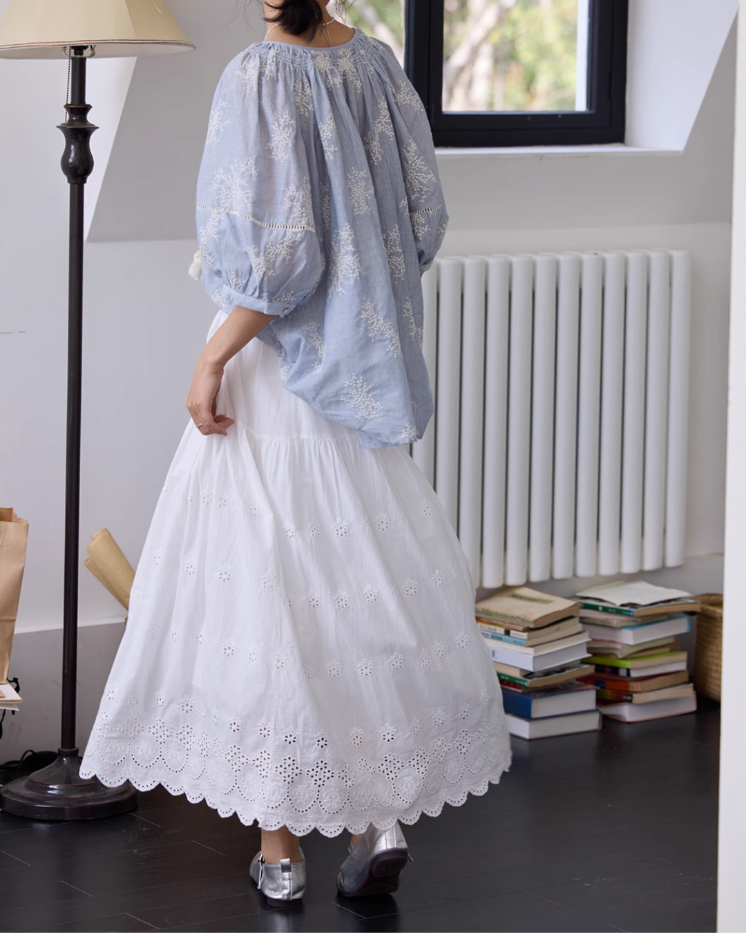 エンブロイダリー刺繍フレアスカート 1936
