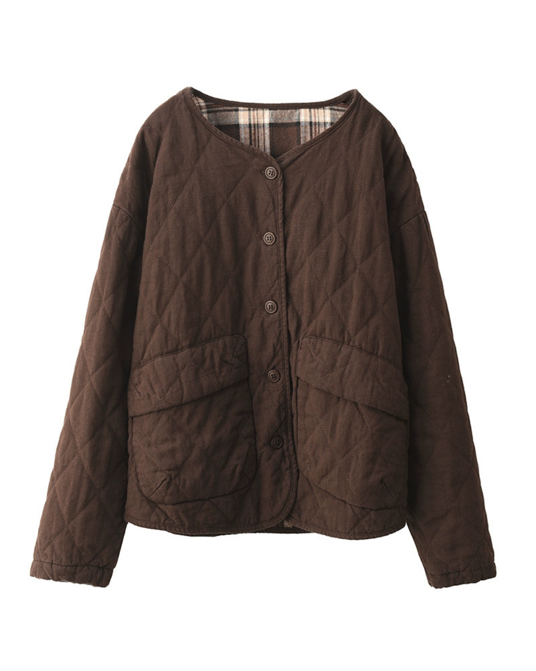 ライトキルティングウラチェックジャケット 2774