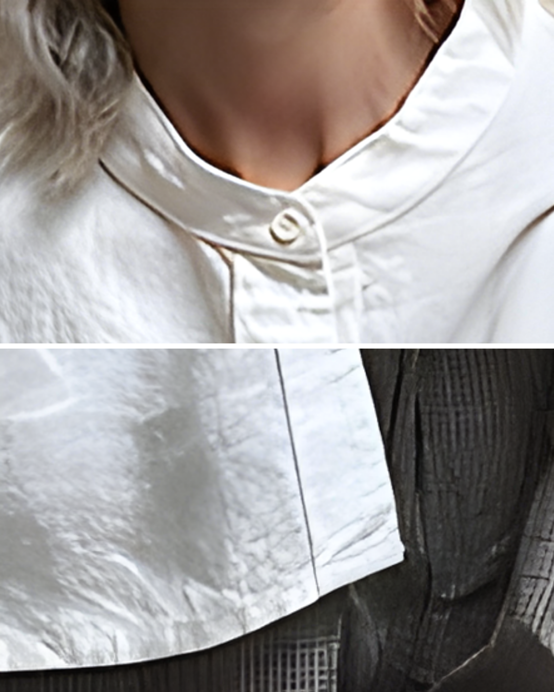 モックネックビッグポケットシャツ 2728