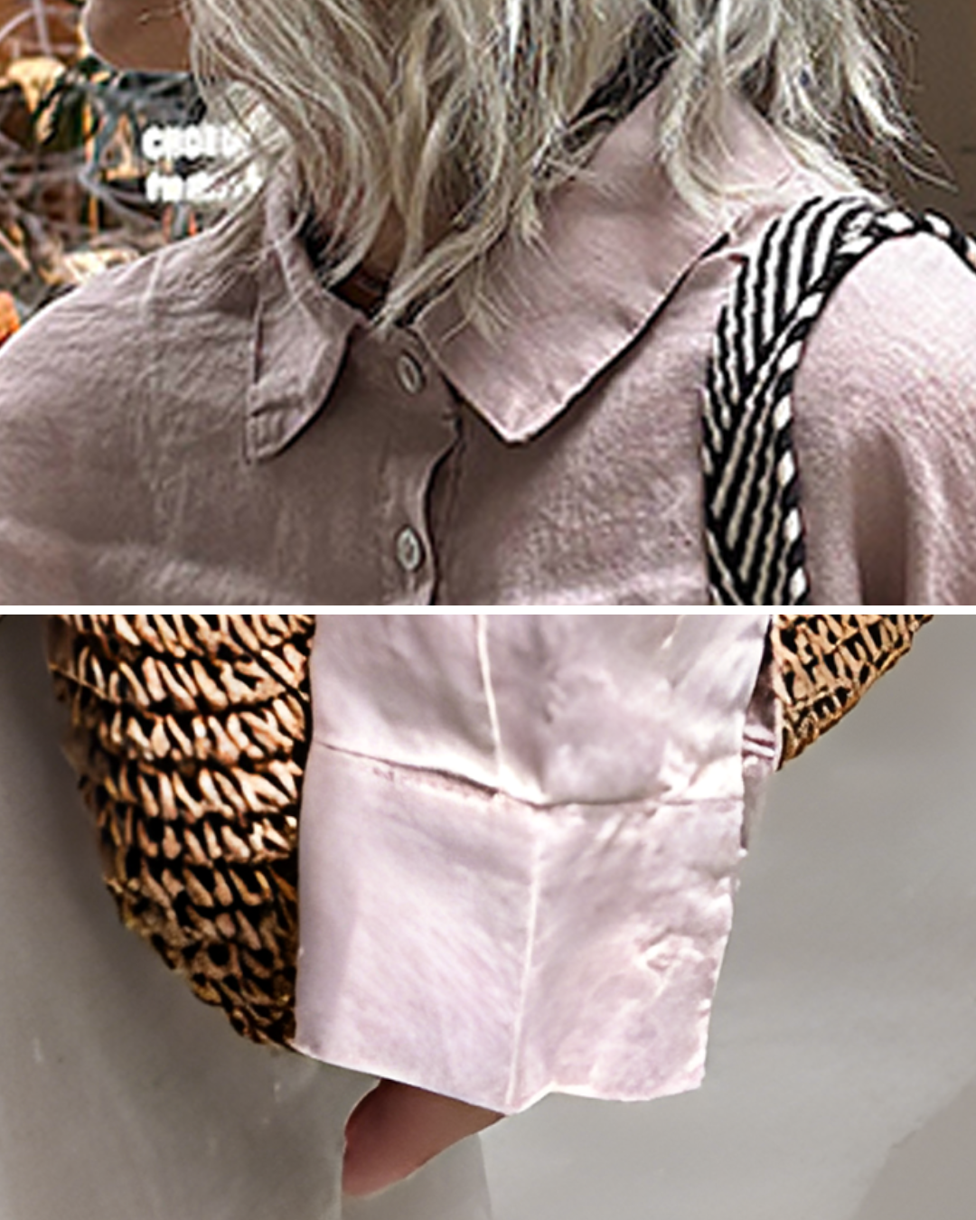 ナチュラルファブリックポロロングシャツ 2720