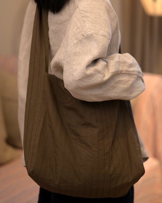 ナチュラルワンショルダークリンクルホーボーバッグ 2683