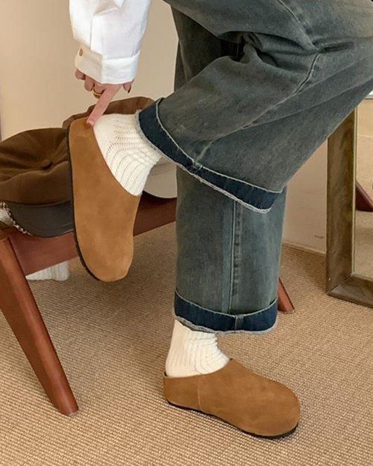 ラウンドトゥソフトタッチスリッポンサボサンダル 2691