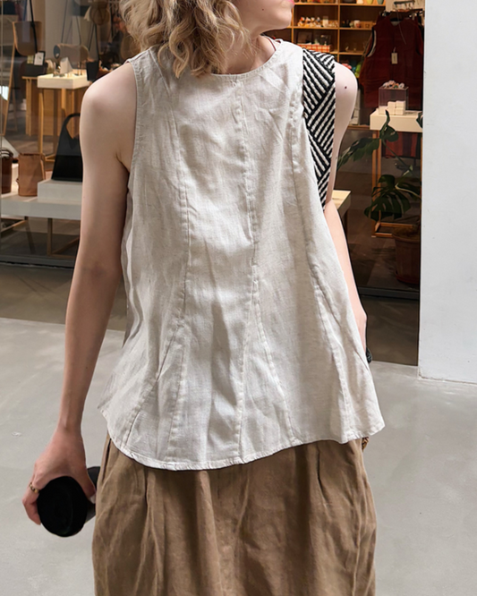 フレアシルエットヘムラインタンクトップ 2701