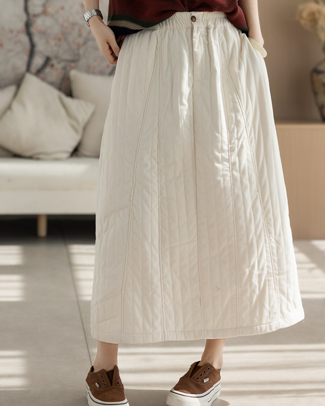 ストライプステッチイージーフィットロングスカート 2786 – relaloop