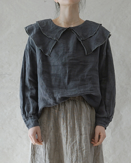 コンビラッフルブラウス 1148