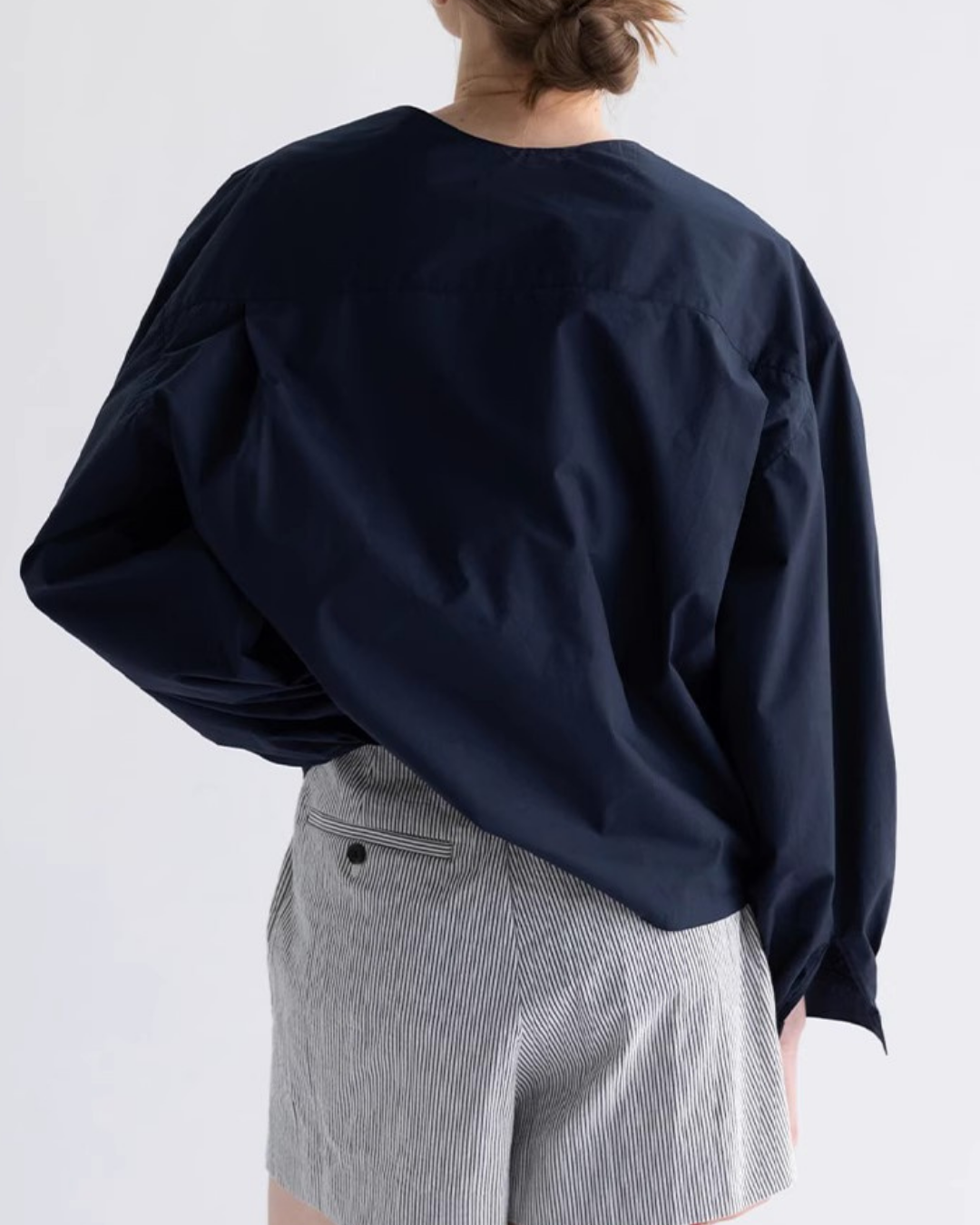 【即納・10%OFF】ドロップショルダーボタンブラウス 1033