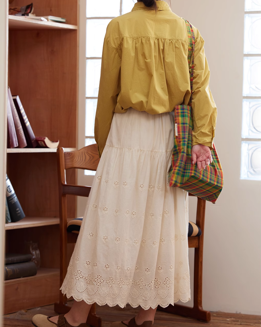 エンブロイダリー刺繍フレアスカート 1936