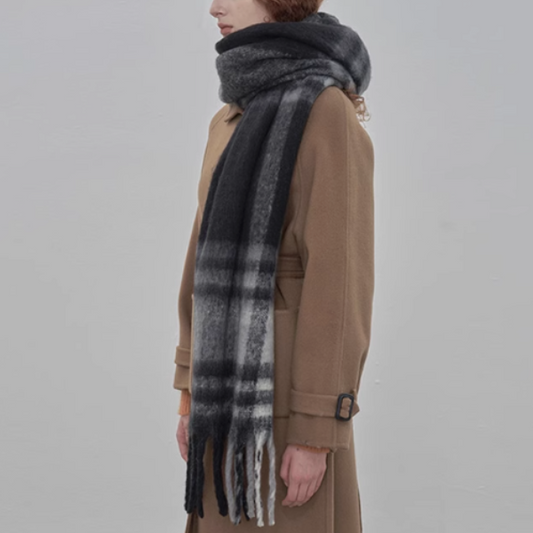 ヴォヒ厚手チェックマフラー 1619