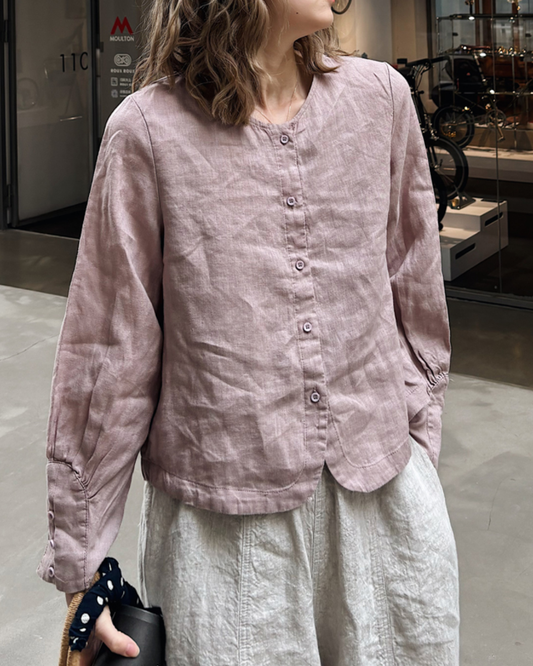 クルーネックボタンカフスジャケット 2700