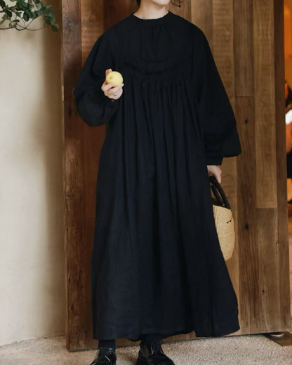 バックボタンデザインエプロンドレス 2763