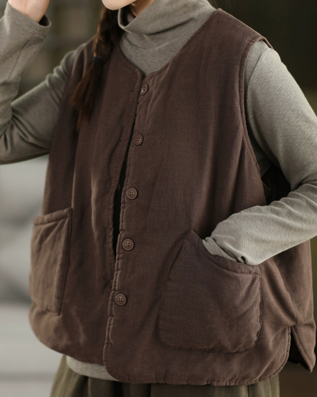 ビックポケットリラクシーキルティングベスト 2771