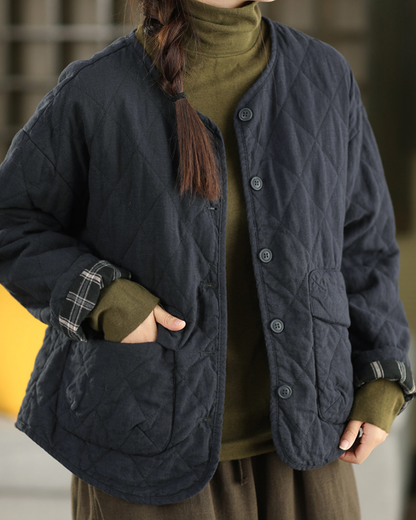 ライトキルティングウラチェックジャケット 2774