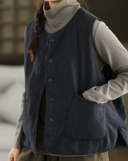 ビックポケットリラクシーキルティングベスト 2771