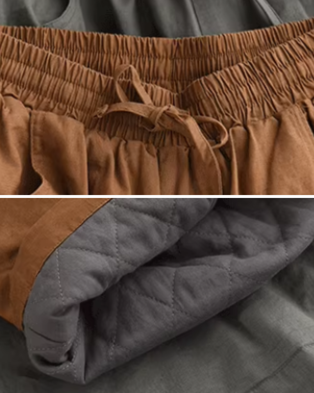 ビッグポケットキルティングワイドパンツ 2777