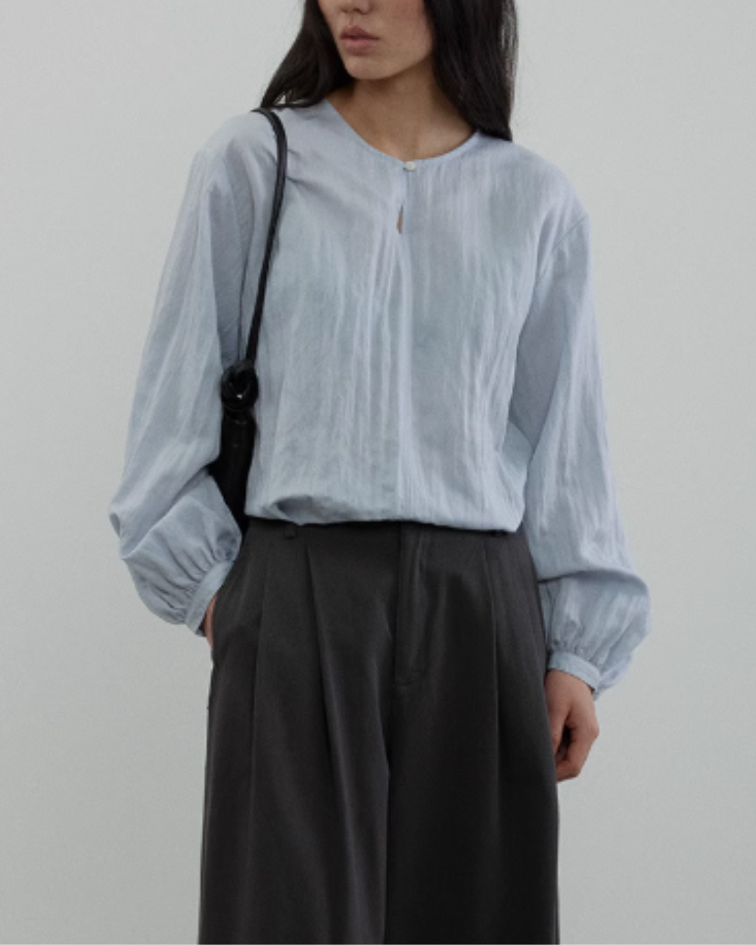 ランタンスリーブバックリボンブラウス 2019