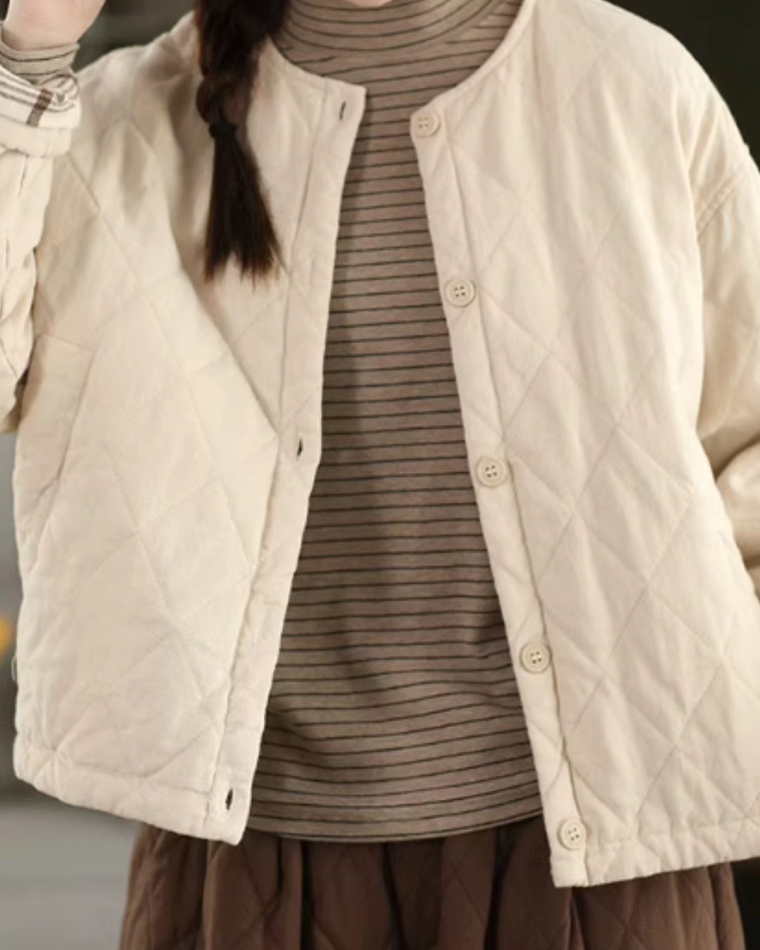 チェックウラリラックスキルトジャケット 2770