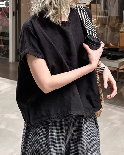 ワイドシルエットスタンドカラーカットソー 2818