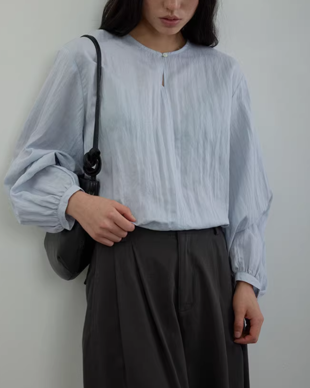 ランタンスリーブバックリボンブラウス 2019