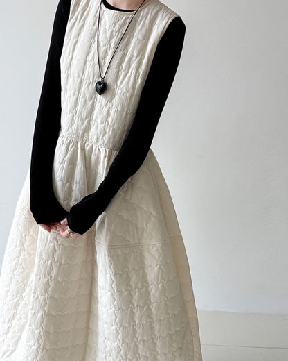 キルティングバックリボンワンピース 2768