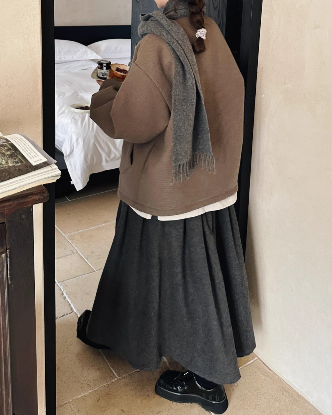 ボリュームフレアシックスカート 2759