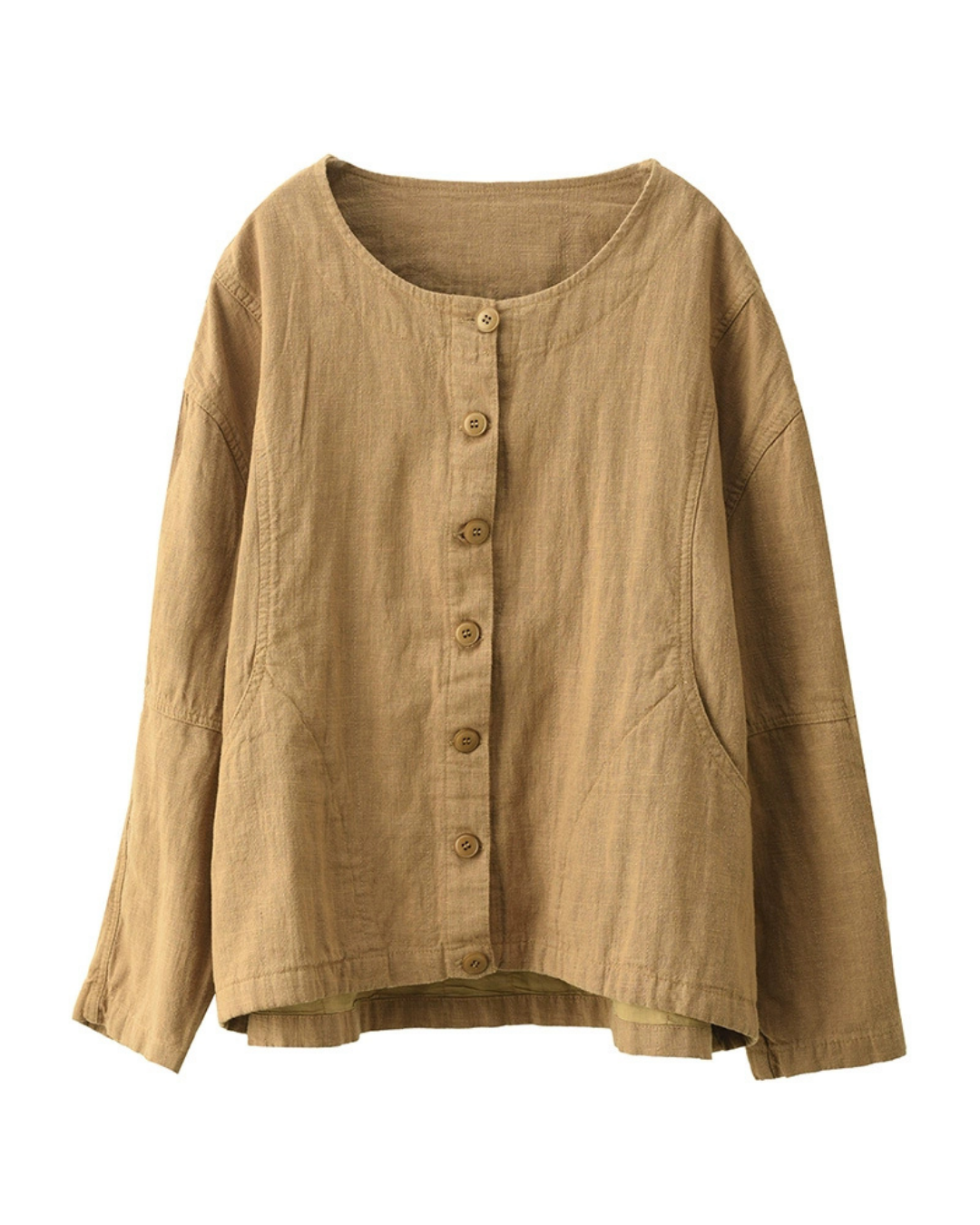 ラウンドネックライトショートジャケット 2776