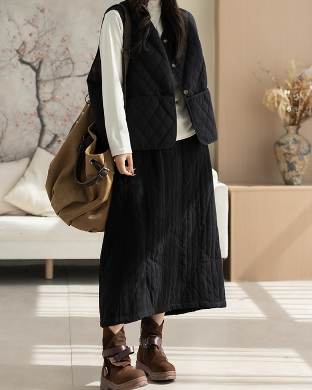 ダイヤチェックビッグポケットキルティングベスト 2787 – relaloop