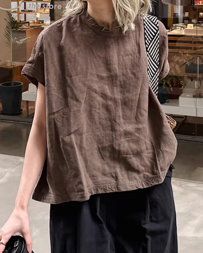 ワイドシルエットスタンドカラーカットソー 2818