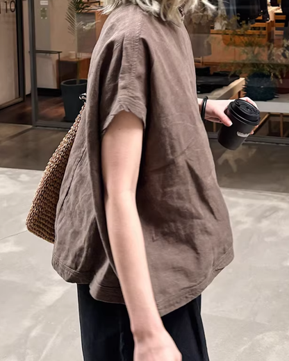 ワイドシルエットスタンドカラーカットソー 2818