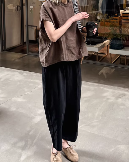 ワイドシルエットスタンドカラーカットソー 2818