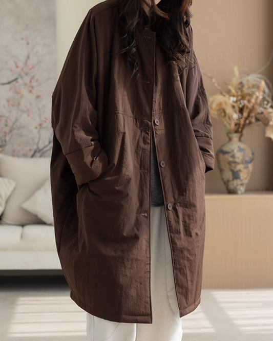 ノーカラーオーバーロングコート 2789