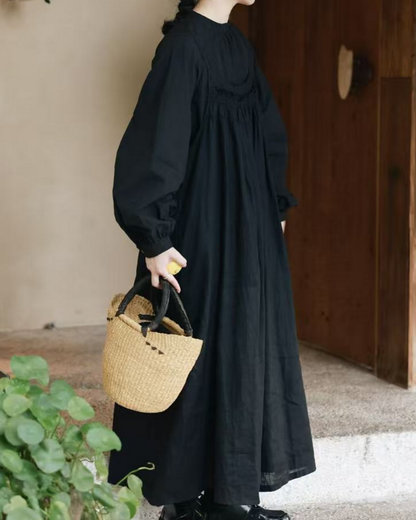 バックボタンデザインエプロンドレス 2763