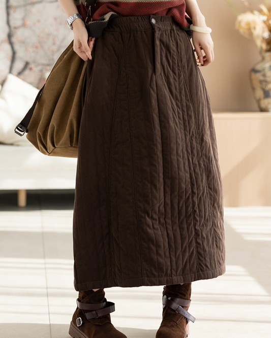 ストライプステッチイージーフィットロングスカート 2786