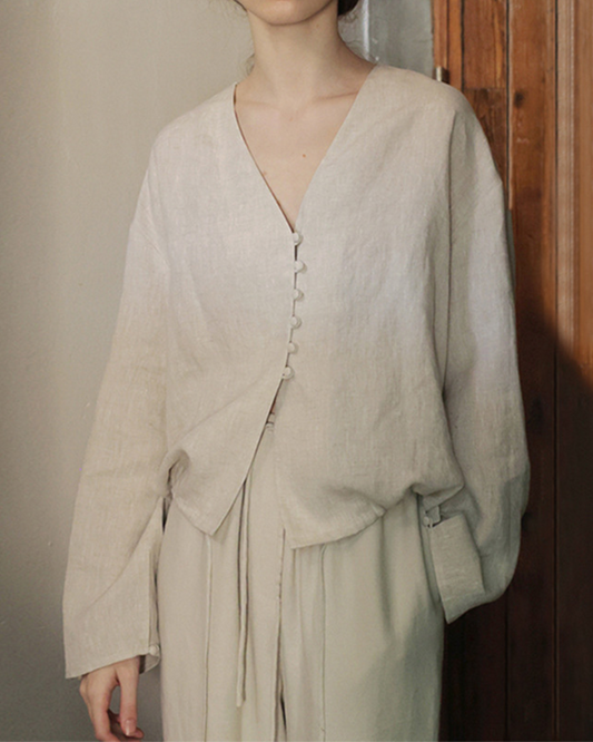 【即納・10％OFF】Vネックボレロシャツ 1008