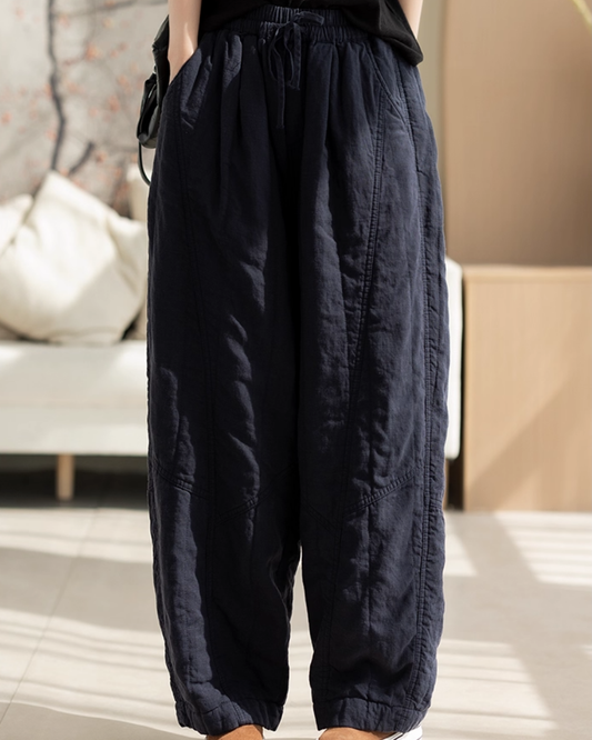 パッチワークデザインイージーフィットパンツ 2788