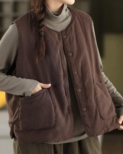 ビックポケットリラクシーキルティングベスト 2771