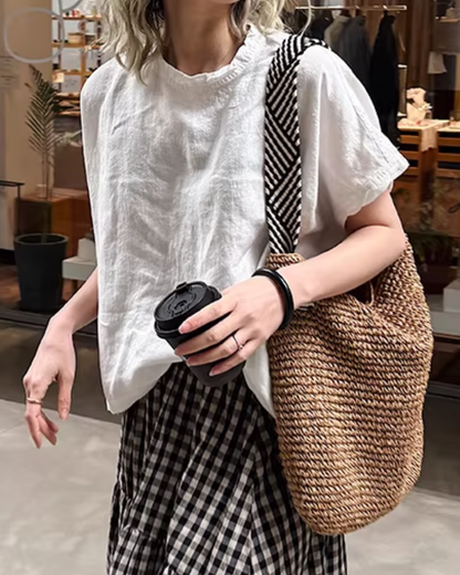 ワイドシルエットスタンドカラーカットソー 2818
