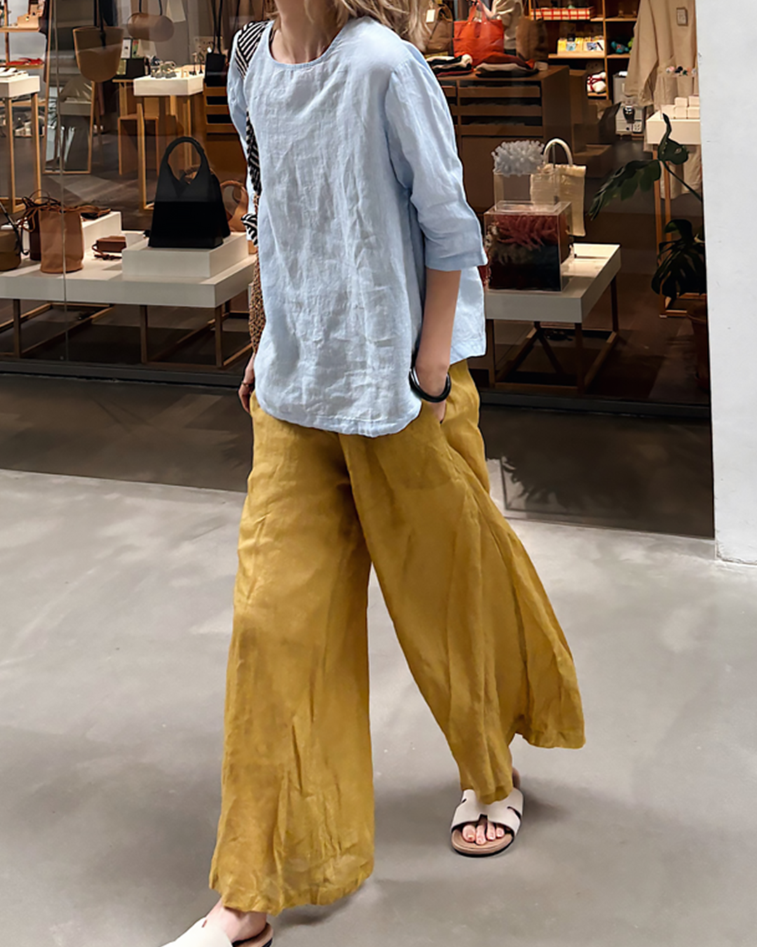 ル・ダルジャン・ウヴェール リネンワイドパンツ size38 生成 2点おまとめ スヴェーヴェンデショールトワイドパンツ 2606 – relaloop（リラループ）