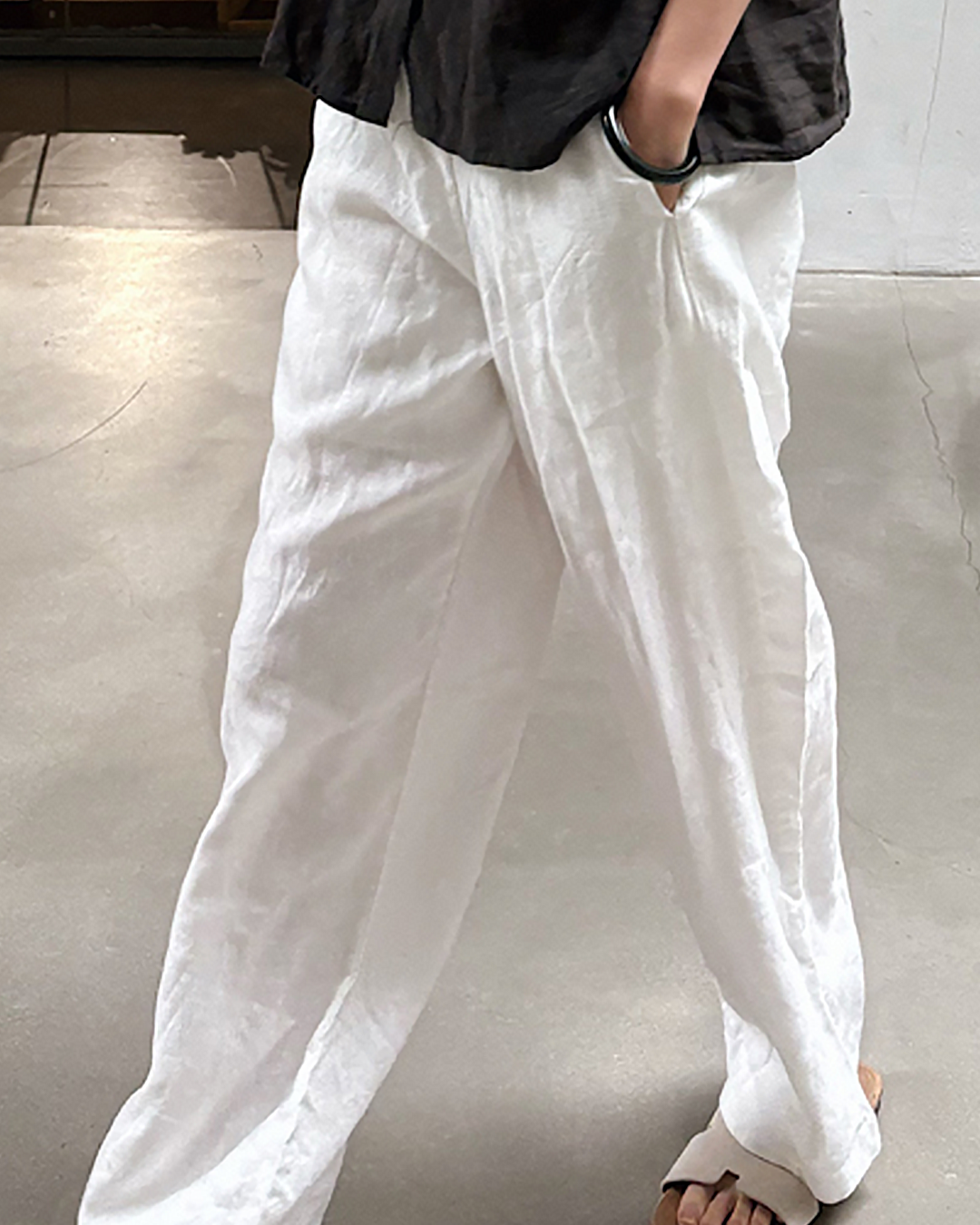 archivio ホワイト ストレートパンツ プラクティスクストレートパンツ 2615 – relaloop（リラループ）