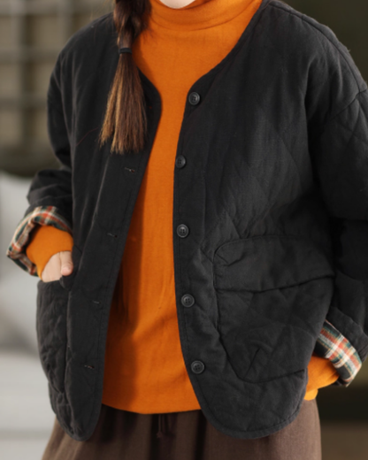 ライトキルティングウラチェックジャケット 2774