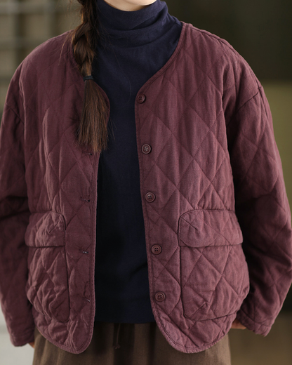 ライトキルティングウラチェックジャケット 2774