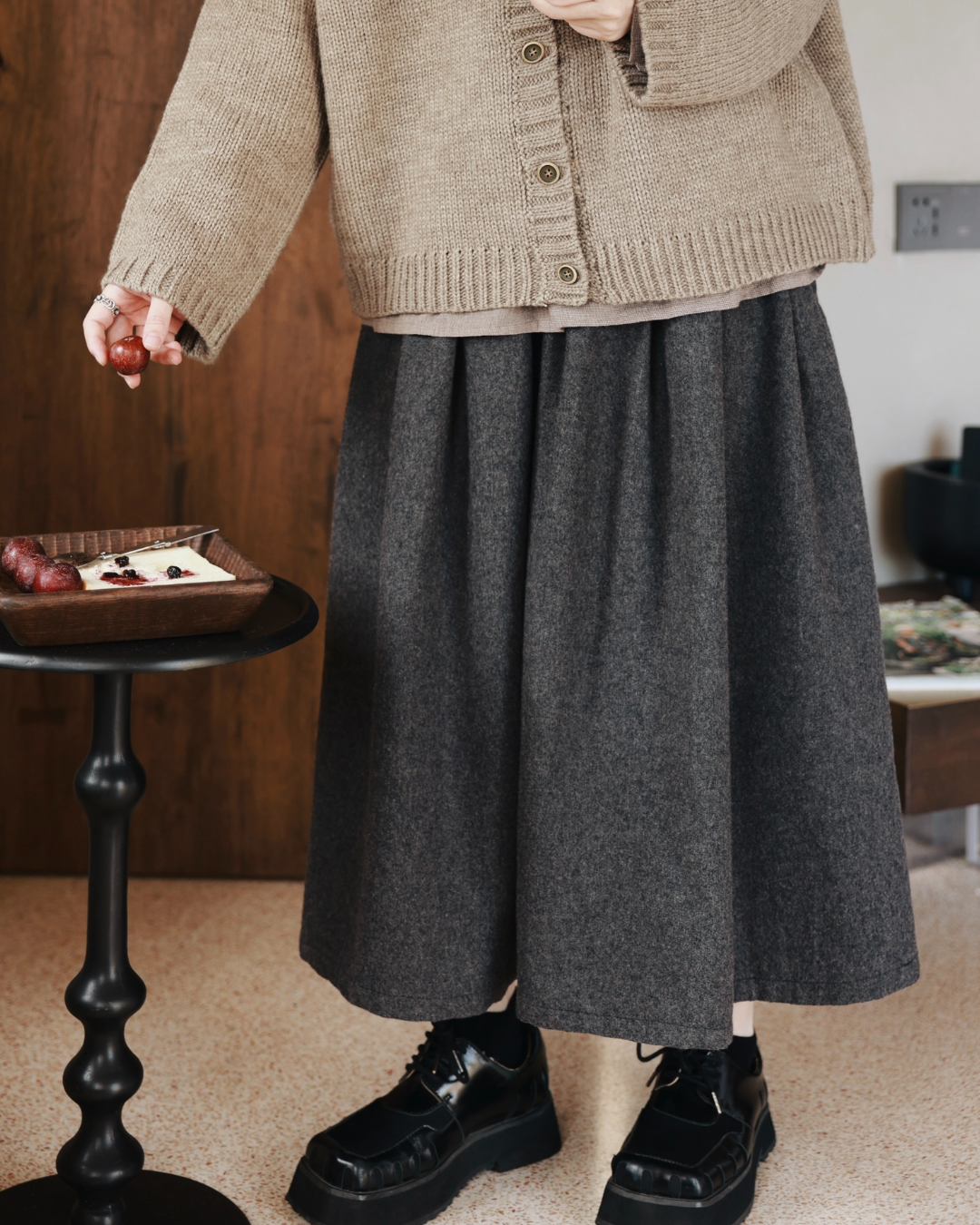 ボリュームフレアシックスカート 2759