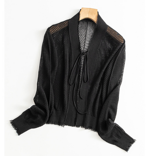 【即納・10％OFF】フリンジニットカーディガン 1685
