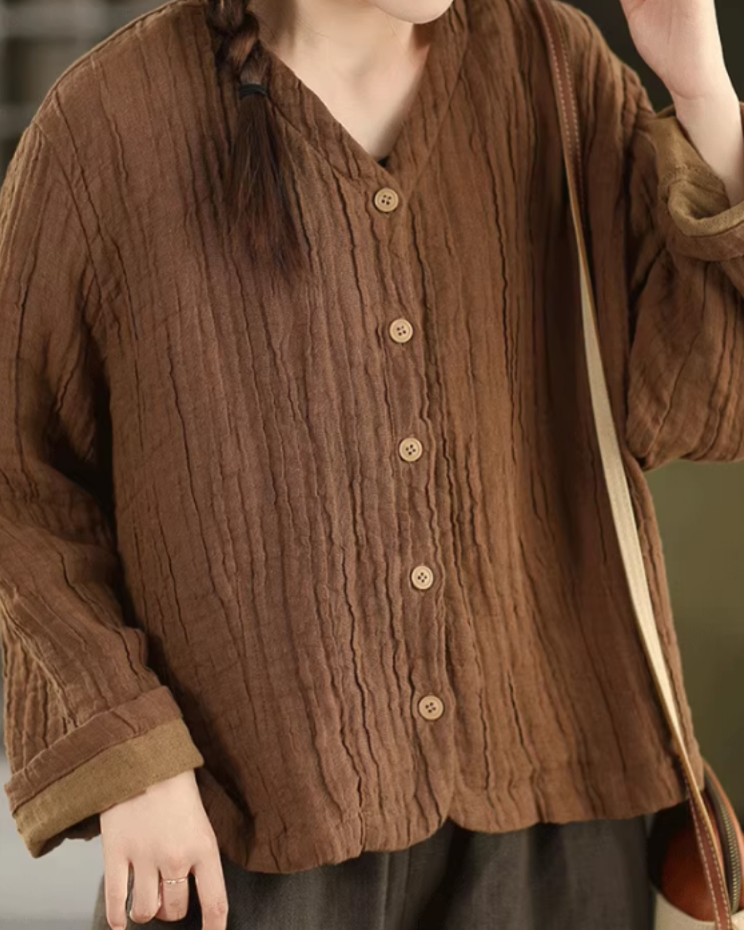 Vネックライトカーディガンジャケット 2780