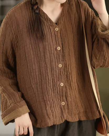 Vネックライトカーディガンジャケット 2780