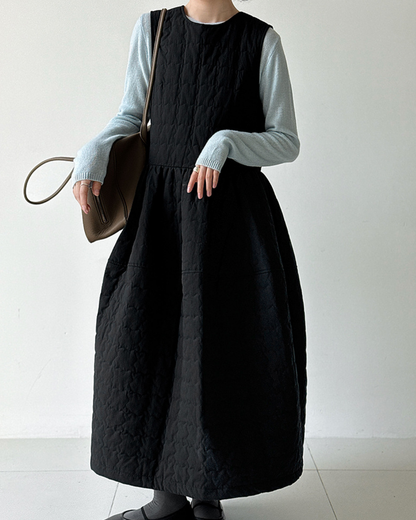 キルティングバックリボンワンピース 2768