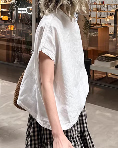ワイドシルエットスタンドカラーカットソー 2818
