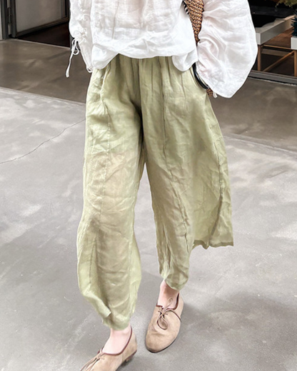 ストレートセンタープレスワイドレッグパンツ 2836