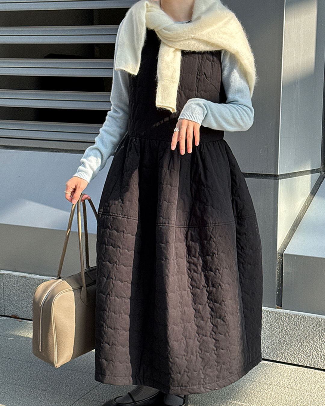 キルティングバックリボンワンピース 2768