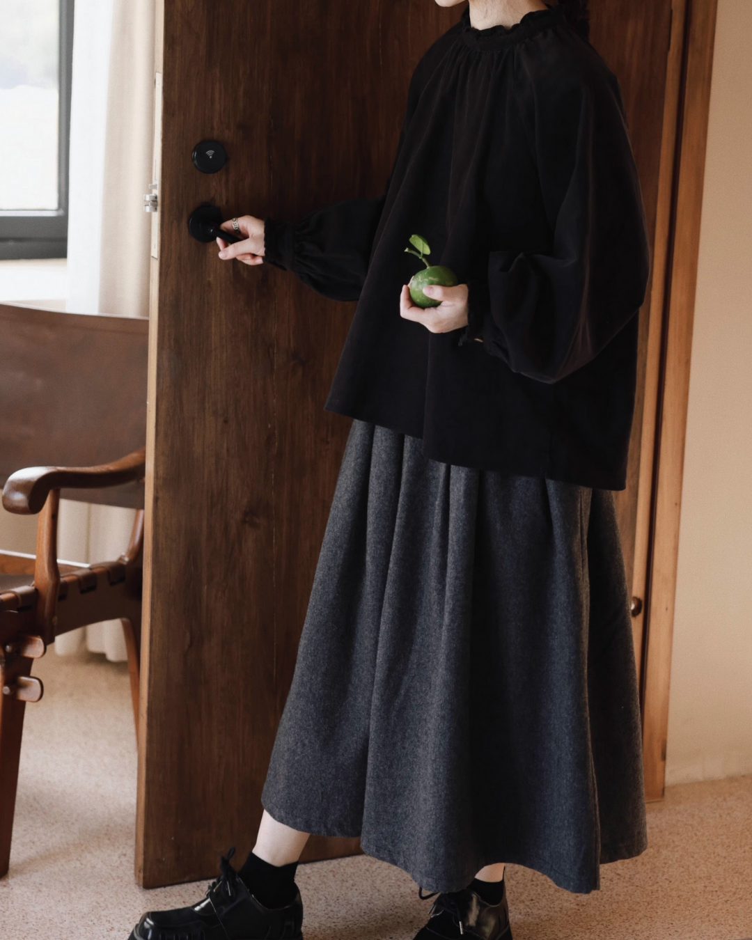 ボリュームフレアシックスカート 2759